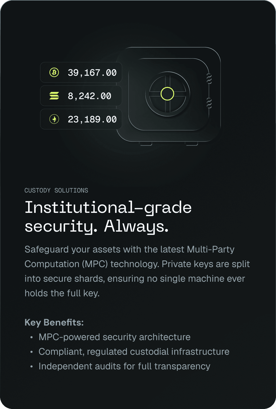 CUSTODY SOLUTIONS